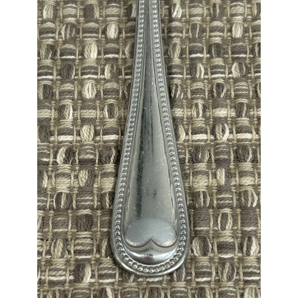 Rockport By Towle Teaspoons Set Of 2 Beaded Edge Stainless Steel Flatware